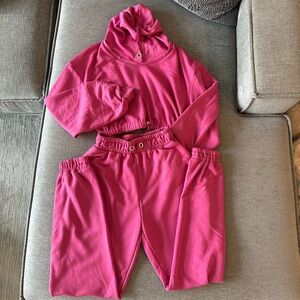 For Love and Lemons sweat set pink